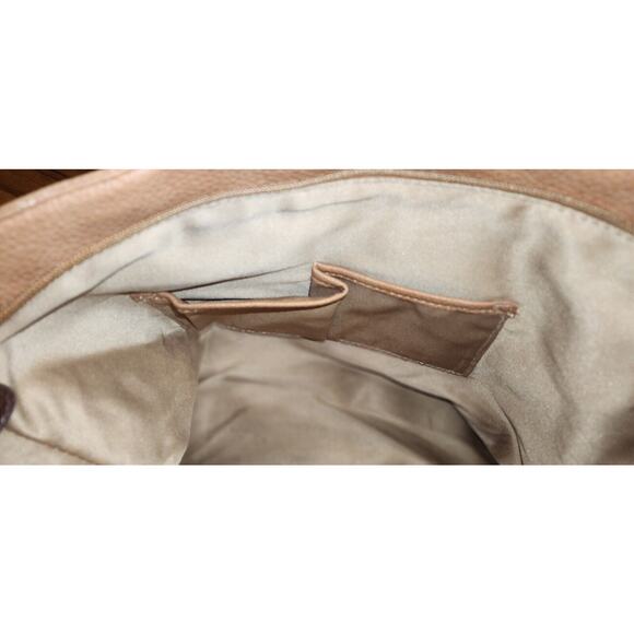 JOSE HESS The Danbury Mint Large Handbag Purse Caramel Tote Bag w/Shoulder Strap - Picture 12 of 16